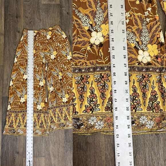Spell & The Gypsy Collective Women's Size M Bianca Floral Wide Leg Pull On Pants - Picture 15 of 15